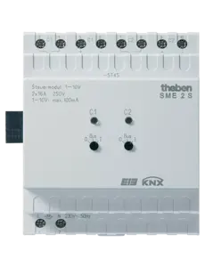Theben SME 2 S KNX | 2-ch 1–10 V control, MIX extension module