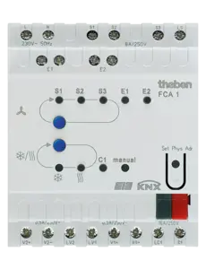Theben FCA 1 KNX | Attuatore Fan Coil | Per sistemi a 2 e 4 tubi