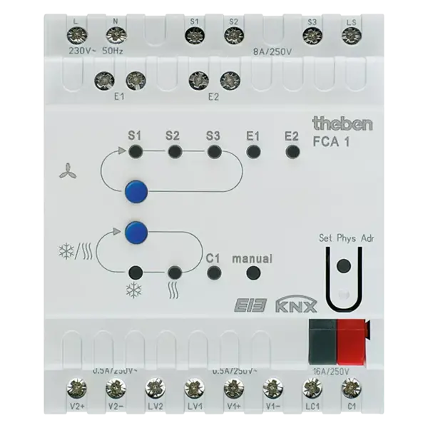 Theben FCA 1 KNX | Fan Coil Actuator | For 2- and 4-pipe systems