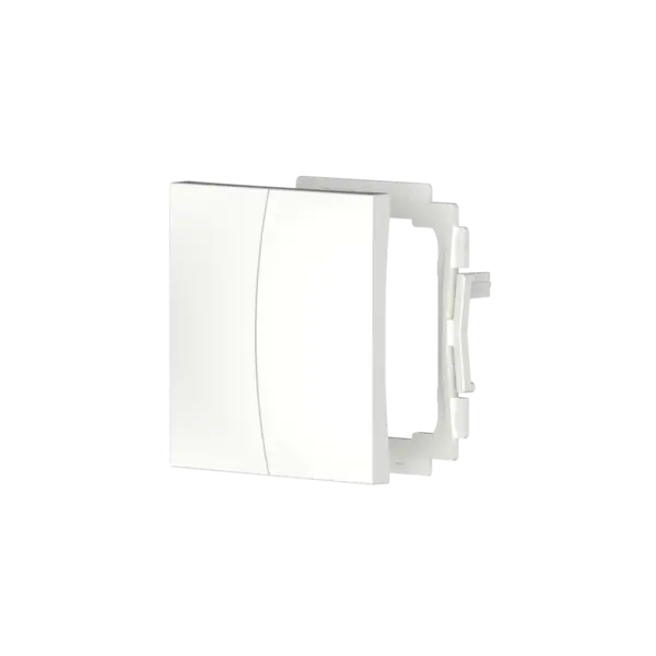 Theben 2-voudig wip wit | Voor LUXORliving en KNX tastsensor, RAL 9010
