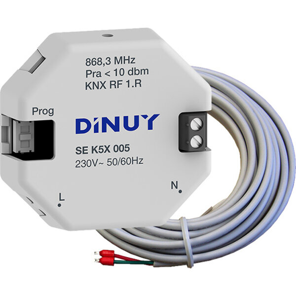 Dinuy DINUY SE K5X 005 – KNX-RF Temperatuursensor met Voeler