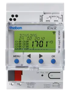 Theben TR 648 top2 RC KNX Zeitschaltuhr, 8-Kanal, DCF/GPS, Astro, Jahr