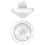 Theben theRonda S360 KNX UP WH – PIR ceiling flush mount, 360°, Ø8m, KNX