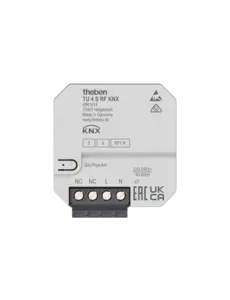 Theben TU 4 S RF KNX – 4 binaire ingangen pot. vrij + 1 temp.sensor ingang