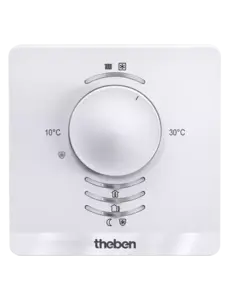 Theben RAMSES 718 P KNX – Room thermostat, rotary, 4 binary inputs