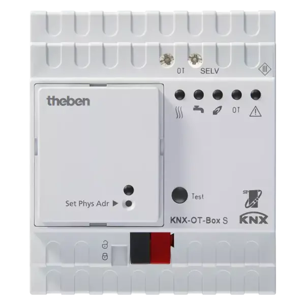 Theben KNX-OT-Box S – Passerelle OpenTherm, 10 zones, interface, KNX