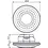 Theben LUXA 103 S360-12 KNX UP – 360° detection, Ø 12 m, IP54, flush-mount