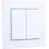 Weinzierl White glossy rocker plates without LED for MATCH 55, excl. frame