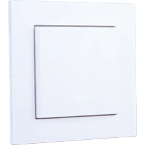 Weinzierl White glossy rocker plates without LED for MATCH 55, excl. frame