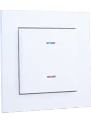 Weinzierl White glossy rocker plates with LED for MATCH 55, excl. frame