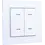 Weinzierl White glossy rocker plates with LED for MATCH 55, excl. frame