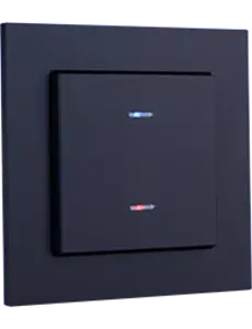 Weinzierl Plaques à bascule noir mat avec LED pour MATCH 55, sans cadre