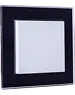 Weinzierl Glossy black frame & white plastic rockers without LED MATCH 55