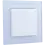 Weinzierl White glossy rocker plates without LED for MATCH 55, excl. frame