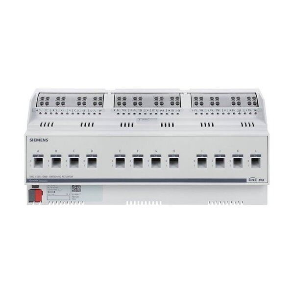 Siemens KNX-schakelactor | 12-voudig, 16/20 A, stroomdetectie N 535D61