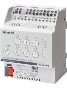 Siemens 5WG1605-1DB41 Atuador térmico KNX | 6 canais, 6 controladores