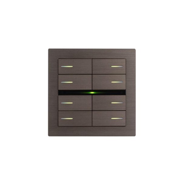 eelectron OL-U KNX Metal Edition capteur 8 touches avec swiper RGB & rég.temp.