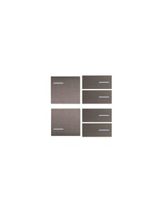 eelectron OL-U KNX Metal Edition–Luxus-Wippenset 2 links + 4 rechts (verschiedene Farben)