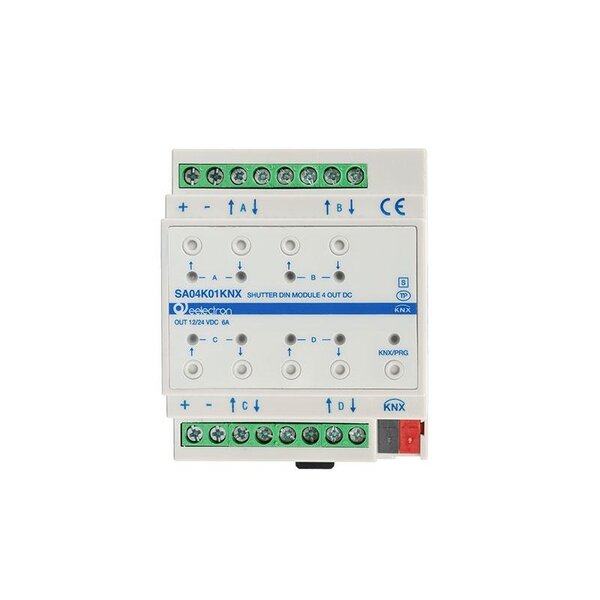 eelectron Módulo KNX estores/persianas 4× 12–24 V DC, 6 A por canal
