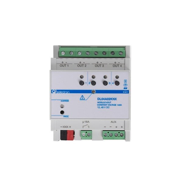 eelectron KNX LED-Dimmer 4-Kanal RGB/RGBW – DIN 12–48 V DC