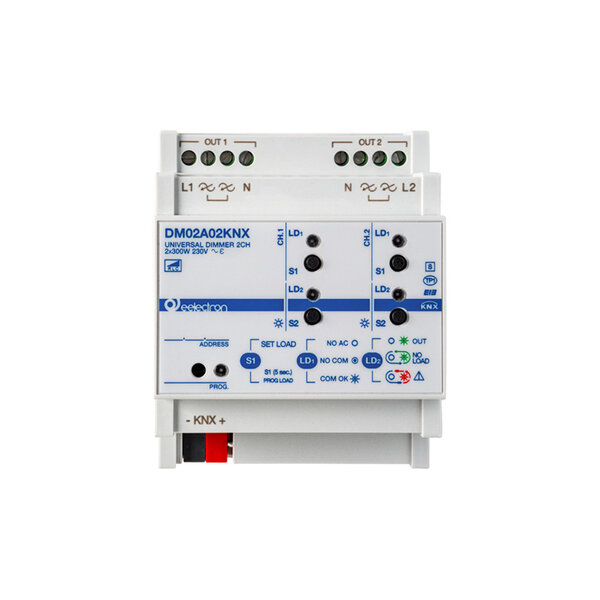 eelectron Variateur KNX Universel 2x300W – RC/L (RLC), Détection Auto