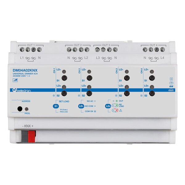 eelectron Variateur KNX Universel 4x300W – RC/L (RLC), Détection Auto