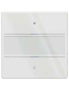 Theben KNX Glastastsensor mit 2 Tasten, Status-LEDs und Temperatursensor