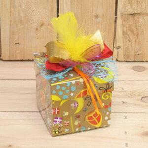 Sint decor met transparante banderol