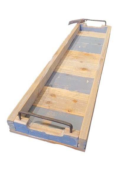 tray rectangular blue