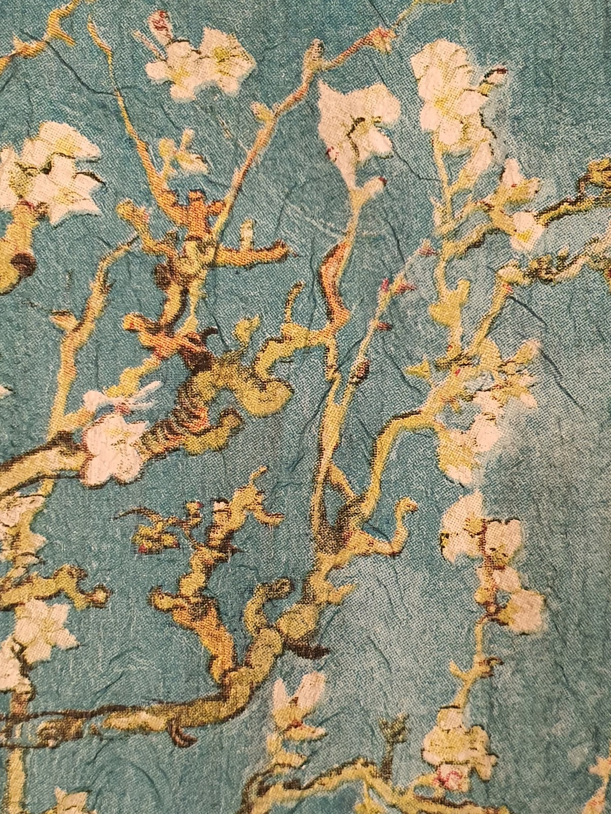 wooden tile old dutch v gogh blossom-2