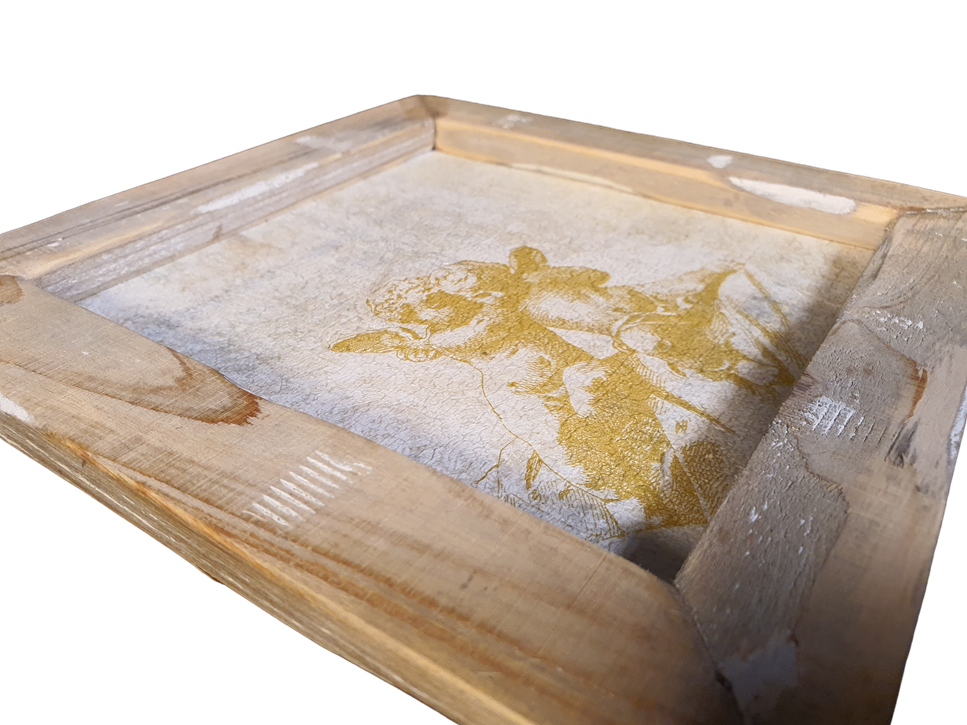 wooden tile old dutch golden angels-6