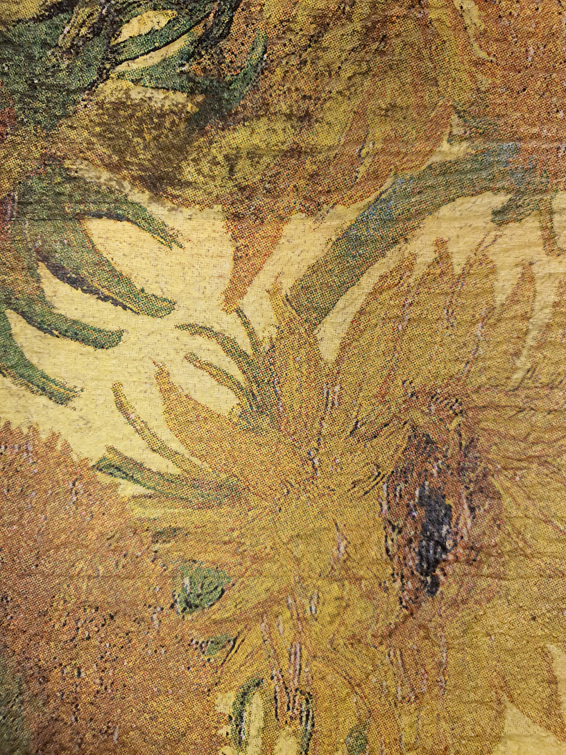 wooden tile old dutch v gogh sunflower-2