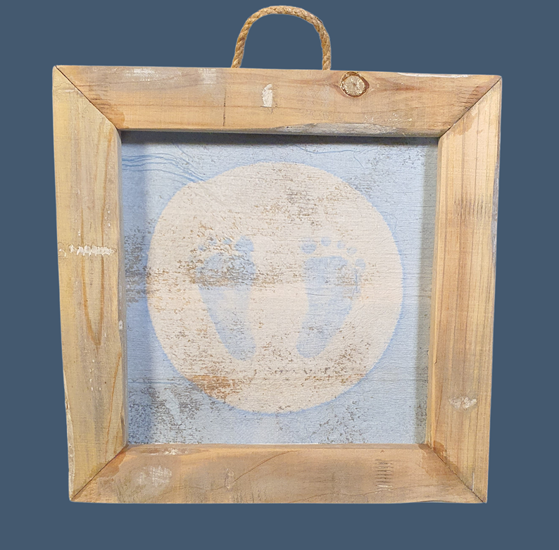 wooden tile old dutch blue feet-3