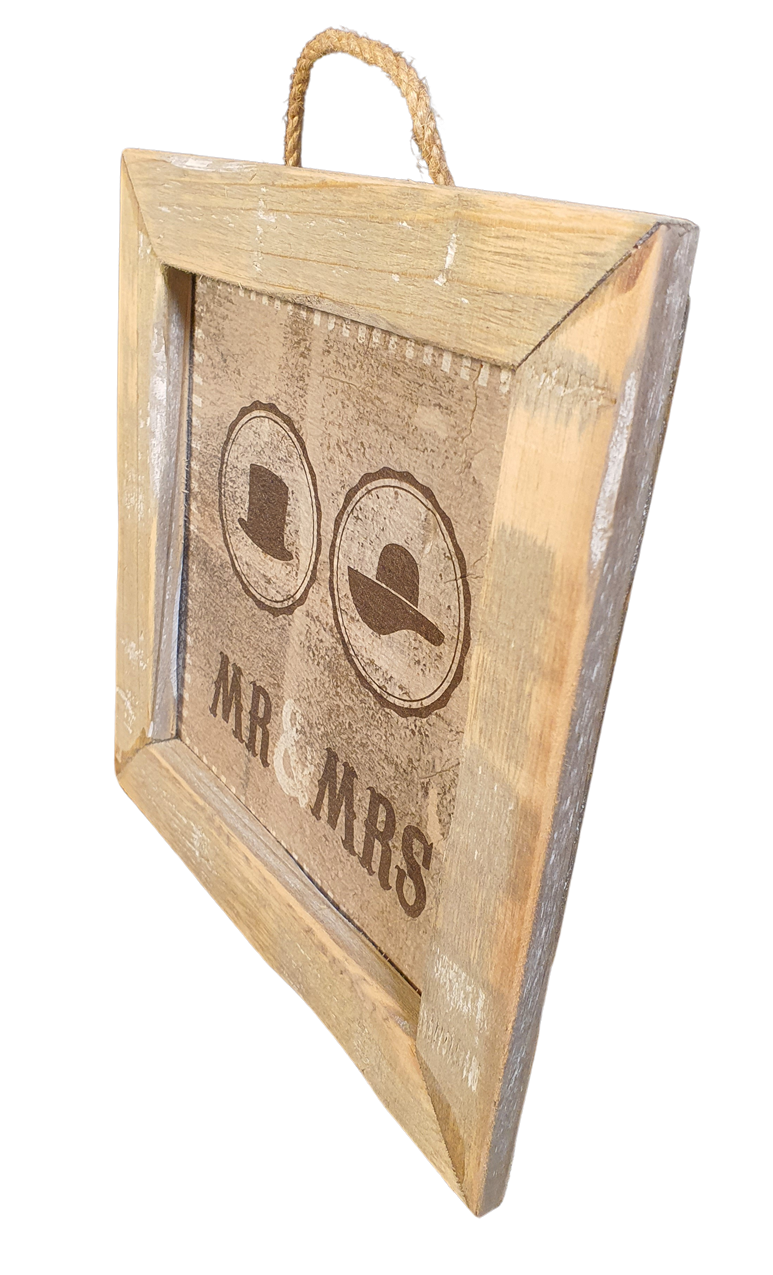 wooden tile old dutch Mr & Mrs-3
