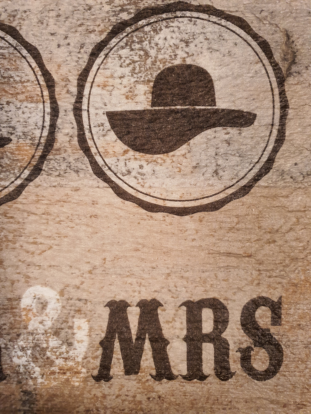 wooden tile old dutch Mr & Mrs-7