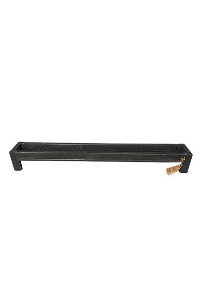 glass holder on foot long 95 black