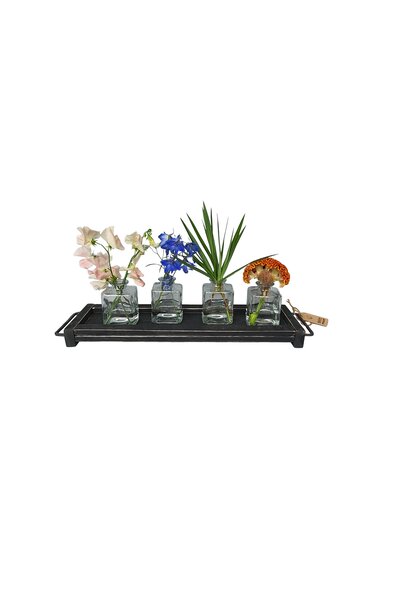 candle tray 50 black