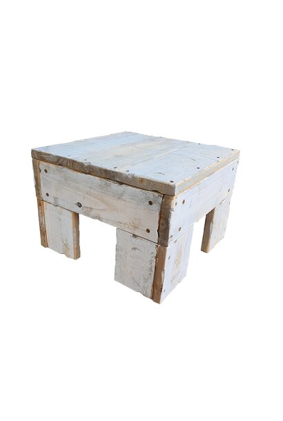 Auftisch viereckig 33 x 33cm weiß