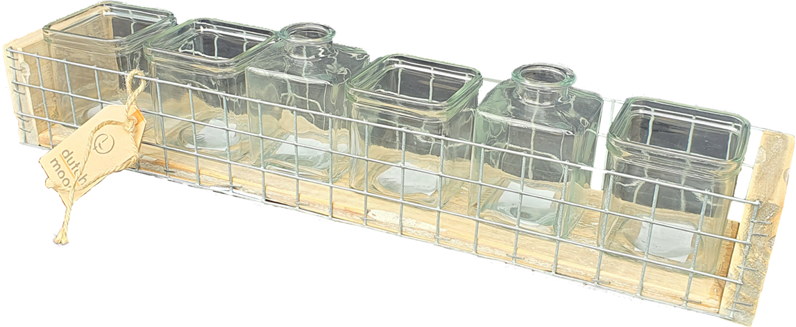 tray old dutch	glass bask SQ6-1