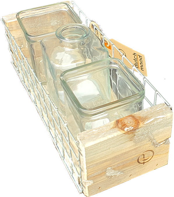 tray old dutch	glass bask SQ3-3