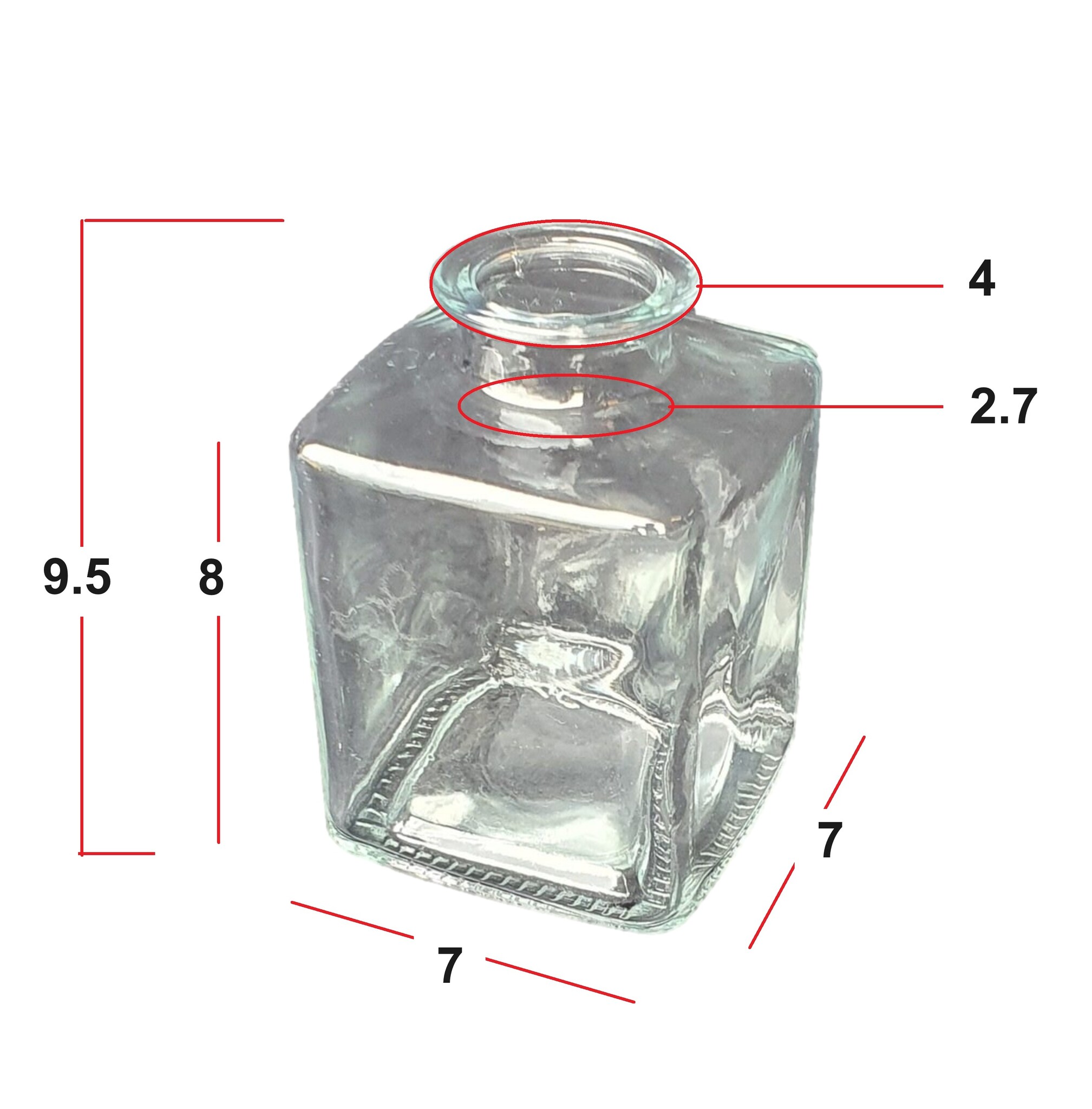 vase glass anne 7.5 / 7.5-5