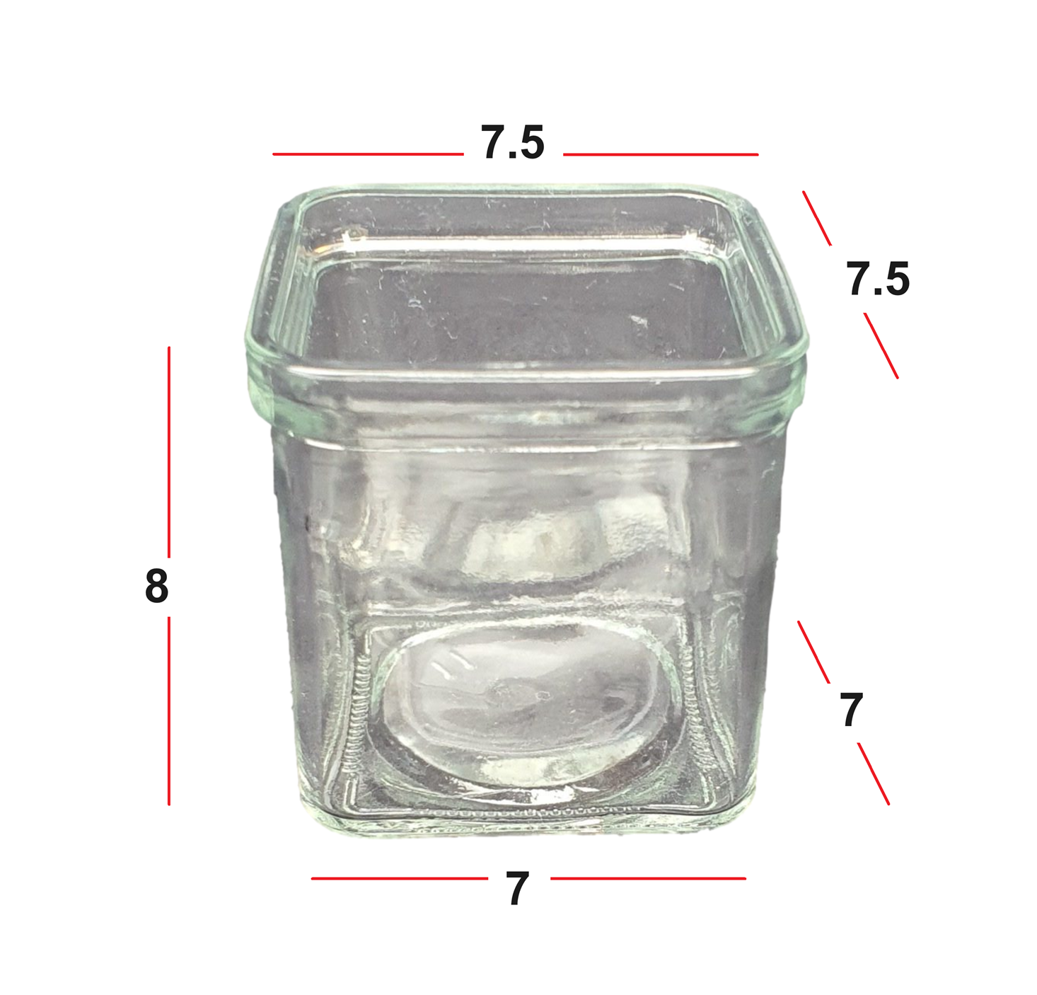 vase glass anne 7.5 /7.5-3