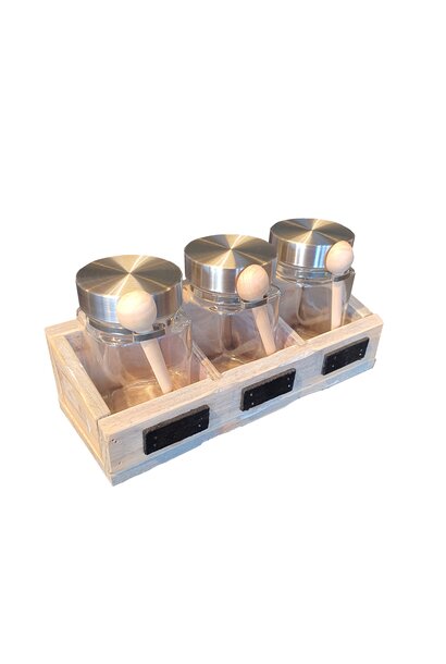 tray for 3 jars