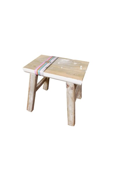 mini Stool with white edge