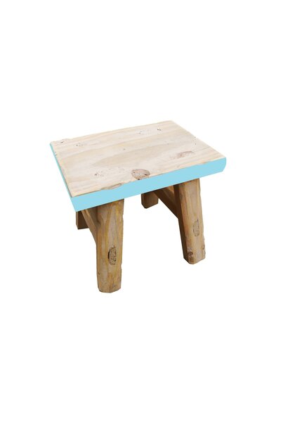 mini krukje met blauwe rand