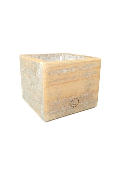 wooden pot square 13