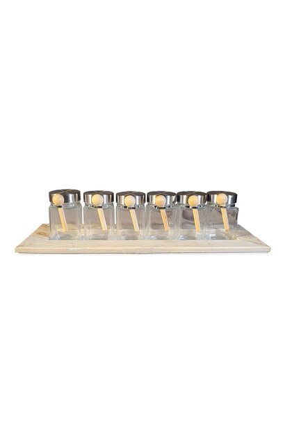 tray 6 jars