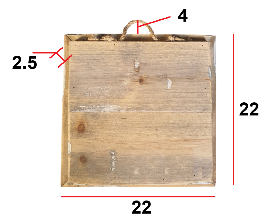 wooden tile old dutch bossch flower-2