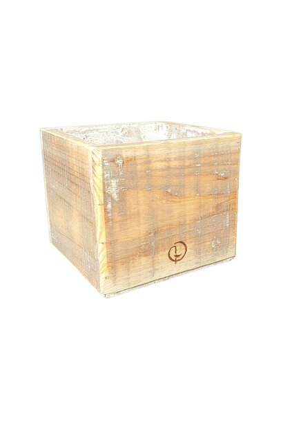 wooden pot square 15