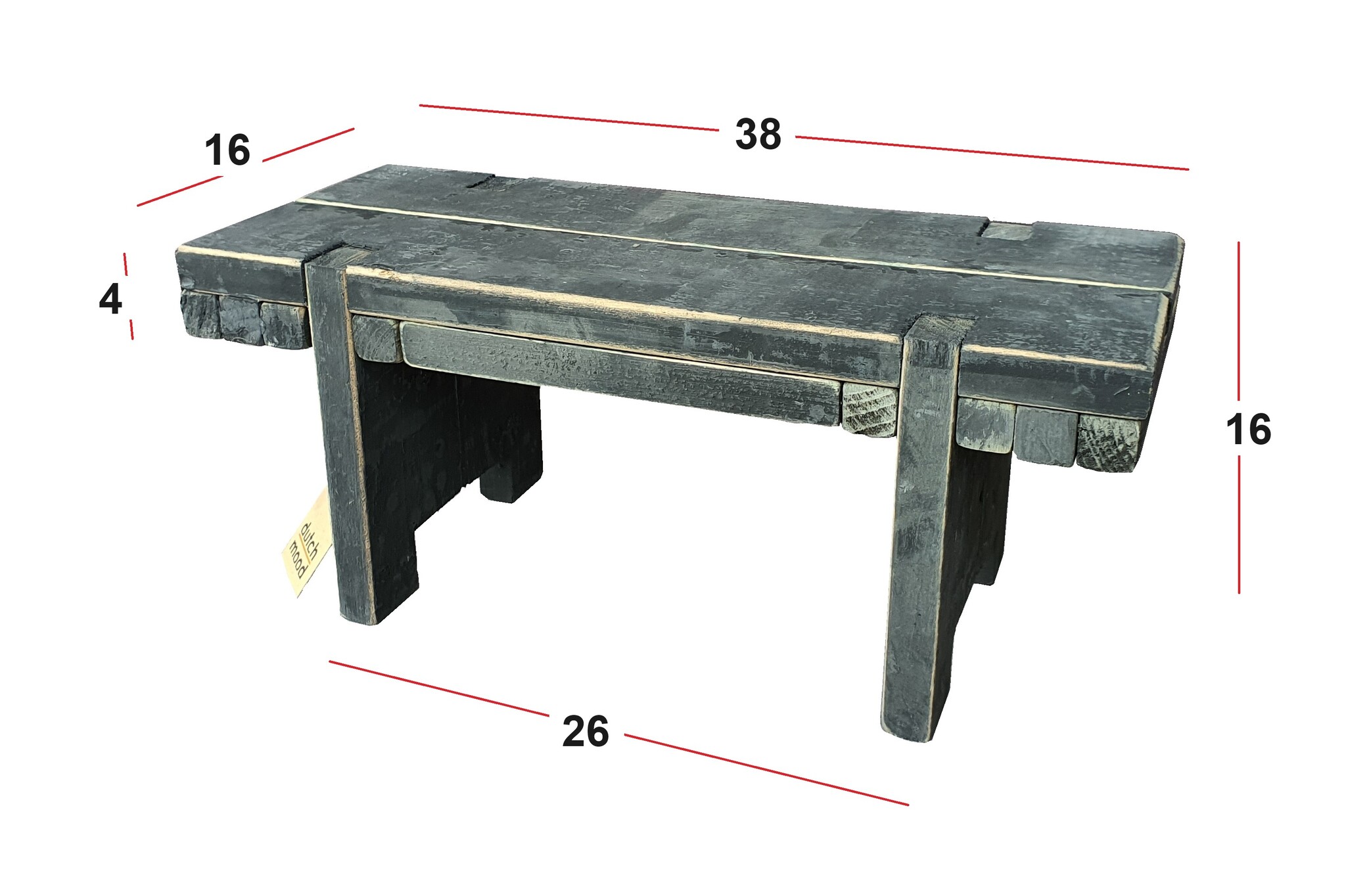 home dec  black berlin   window table 38-4